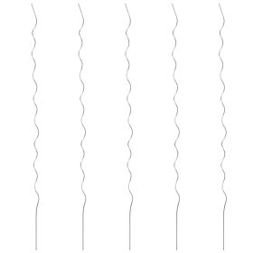 5 pcs Spiral Plant Supports 43.3" Galvanized Steel