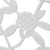 Patio Bench 39.4" Cast Aluminum White