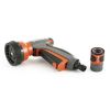 Gardena Multi Purpose 7 in 1 Metal Hose Spray Gun with Flow Control, Orange