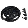 Plant Trolleys with Wheels 2 pcs Diameter 11.8" Black 374.8 lb