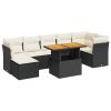 Garden Sofa Set Adjustable Armrests Outdoor Sofa Set Rectangular