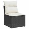 Garden Sofa Set Adjustable Armrests Outdoor Sofa Set Rectangular