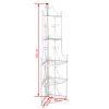 Corner Plant Rack White 14.2"x23.6"