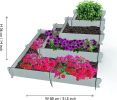 Garden Bed Elevated Raised Vegetables Flowers Herb Planter Fence Outdoor