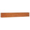 Garden Raised Bed Rusty 126"x15.7"x17.7" Corten Steel