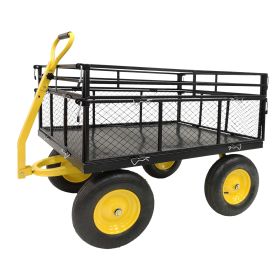 Heavy Duty Steel Garden Cart With 1400 Lb Capacity