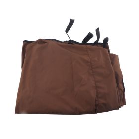 Garden Courtyard Outdoor Waterproof Polyester Taffeta Threeseater Swing Chair Hammock Seat Cushion Cover Cushion Cover 150*50*10CM (Green) (Color: coffee)