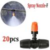 20pcs Adjustable Garden Drip Irrigation Misting Nozzles Micro Sprinkler Head Atomizer Irrigation Drippers