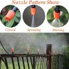 20pcs Adjustable Garden Drip Irrigation Misting Nozzles Micro Sprinkler Head Atomizer Irrigation Drippers